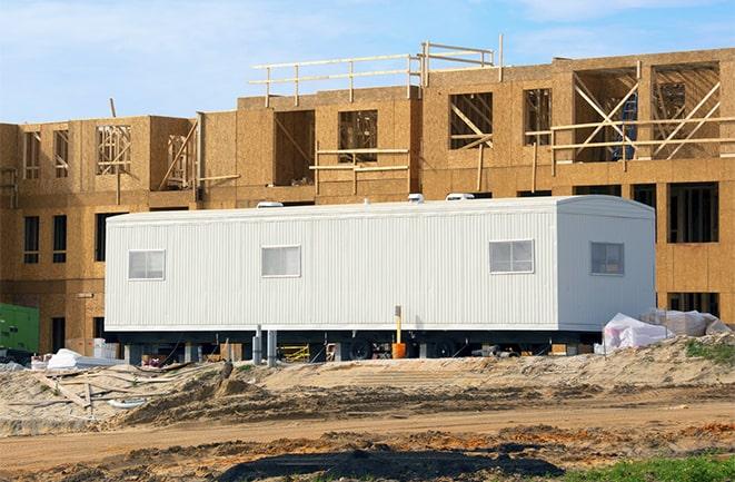 rental office trailers at a construction site in Mohave Valley AZ